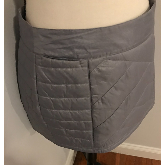 Smartwool Smartloft Gray Quilted Zip Skirt - Size Small - Picture 3 of 15